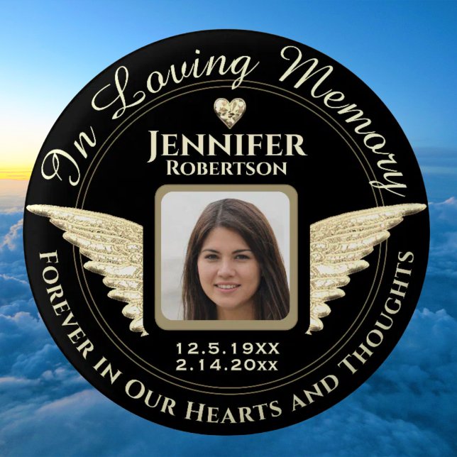 In Loving Memory Photo Remembrance Button (Creator Uploaded)