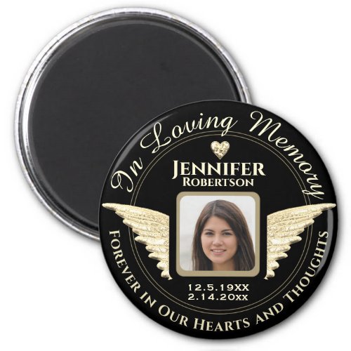 In Loving Memory Photo Remembrance Magnet