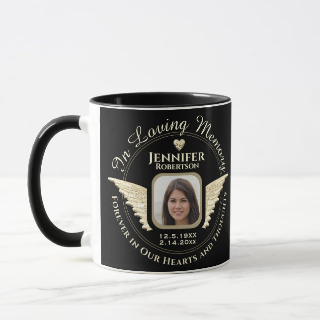 In Loving Memory Photo Remembrance Mug (Left)