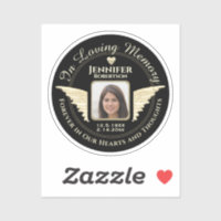In Loving Memory Photo Remembrance Sticker