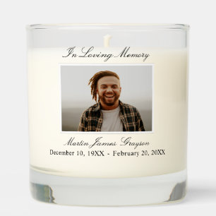 In Loving Memory Photo Scented Candle