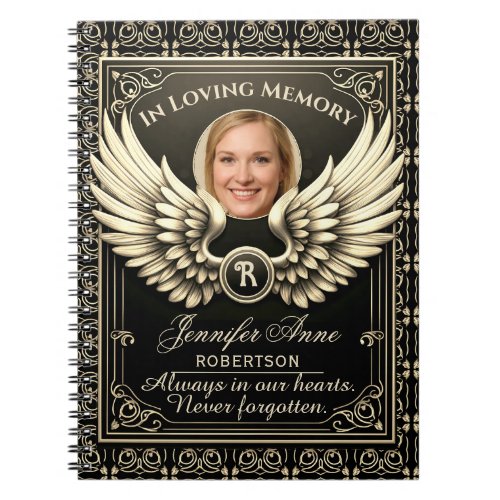 In Loving Memory Photo Template Notebook