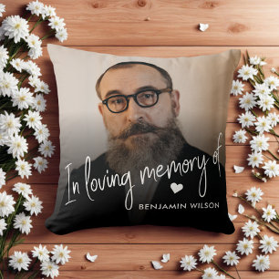 In Loving Memory Photo Throw Pillow