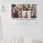 In Loving Memory Photo Tribute Canvas Print<br><div class="desc">Create a one-of-a-kind piece of art from your own cherished photos with our Create Your Own Memorial 5 Photo Wrapped Canvas. Our canvas is designed to be a beautiful, lasting tribute to a loved one, featuring five fond memories on one stunning canvas. This perfect tribute will hang in your home,...</div>