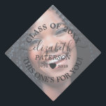 In Loving Memory | Photo Tribute Graduation Cap Topper<br><div class="desc">Personalized remembrance graduation cap topper featuring a photo of the person you have lost,  their name,  birth and death dates,  the class year,  a sweet heart,  and the words "this one's for you!".</div>