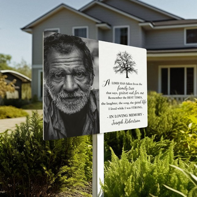 In Loving Memory Photo Tribute Sign (Creator Uploaded)