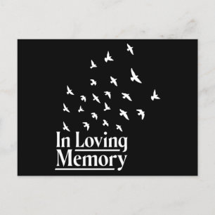 In loving memory postcard