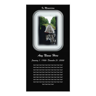 In Loving Memory- Railroad Conductor Card