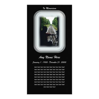 In Loving Memory- Railroad Conductor Card by template_frames at Zazzle