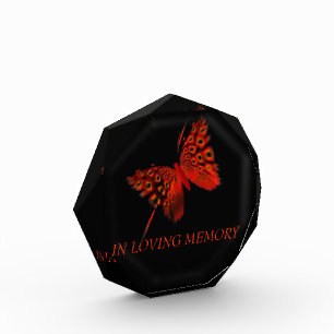In Loving Memory Red Butterfly Award