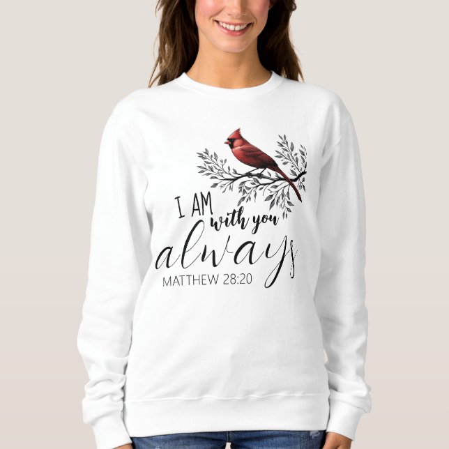 In Loving Memory: Red Cardinal  Sweatshirt (Front)