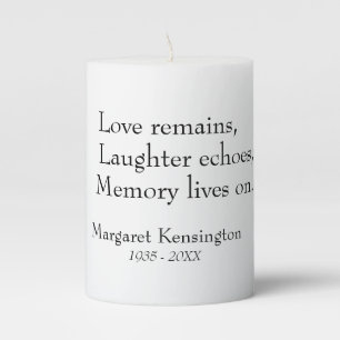 In Loving Memory - Remembrance Candle