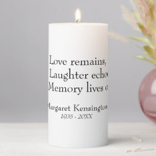 In Loving Memory - Remembrance Candle