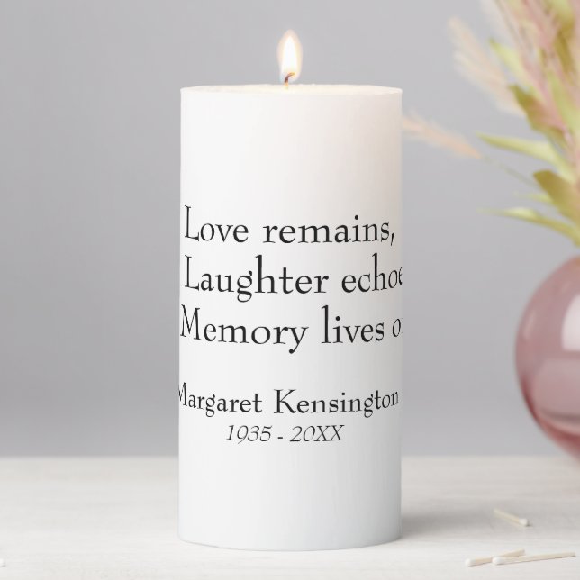 In Loving Memory - Remembrance Candle (In Situ)