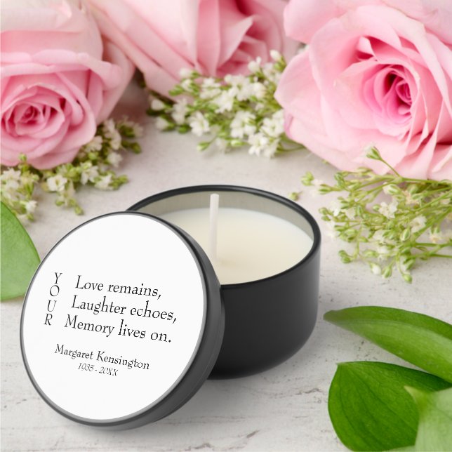 In Loving Memory - Remembrance Candle Mini Candle Favors (Insitu (Wedding))