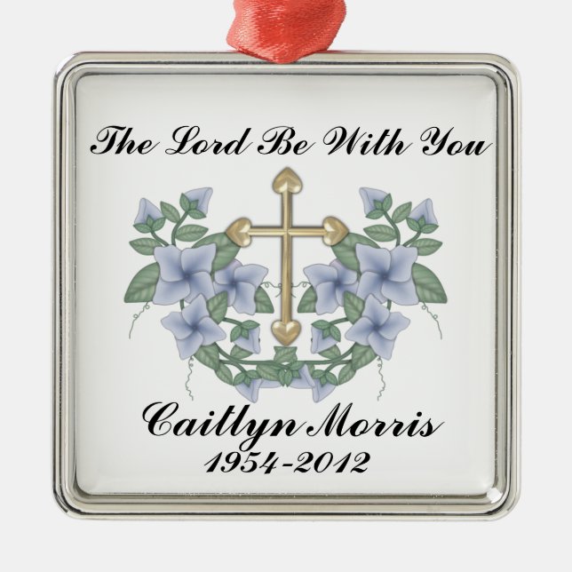 In Loving Memory Remembrance Christmas Ornament (Front)