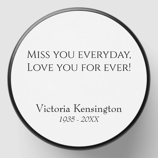 In Loving Memory - Remembrance Mini Candle Favors (Front)