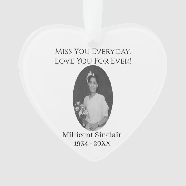 In Loving Memory - Remembrance Ornament (Front)