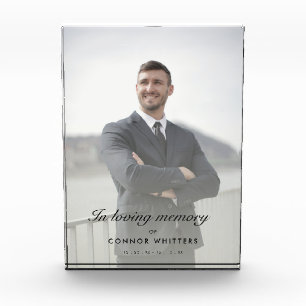 In Loving Memory Remembrance Photo Block