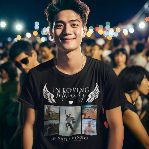 In Loving Memory Remembrance Photo Collage T_Shirt