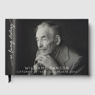 In Loving Memory Remembrance Photo Funeral  Guest Book