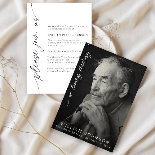 In Loving Memory Remembrance Photo Funeral 