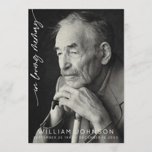 In Loving Memory Remembrance Photo Funeral Program