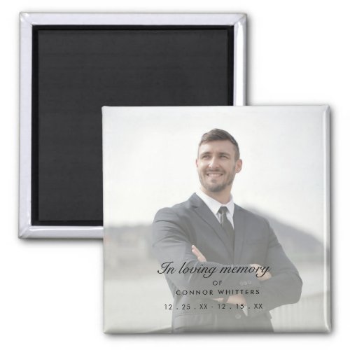 In Loving Memory Remembrance Photo Magnet