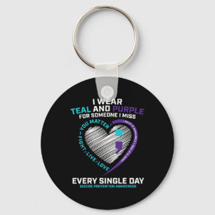 In Loving Memory Semi Colon Suicide Prevention Awa Keychain