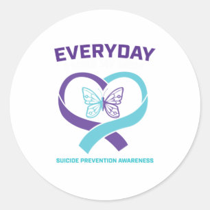 In Loving Memory Shirts Mom Suicide Preventi Classic Round Sticker