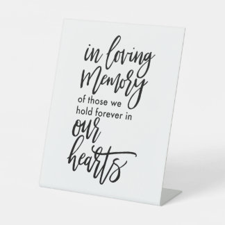In loving memory sign