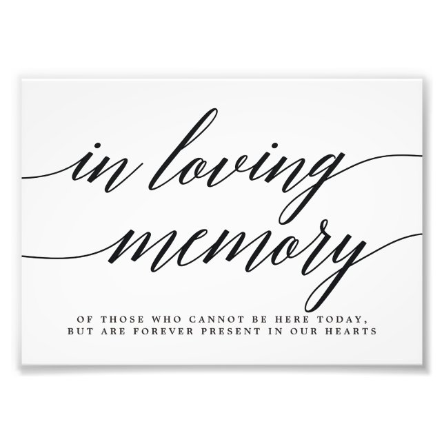 In Loving Memory Sign Choose Your Size Mod Script (Front)