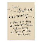 In loving memory sign - to those in our lives 2