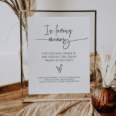 Modern Wedding Memorial Sign Family Remembrance