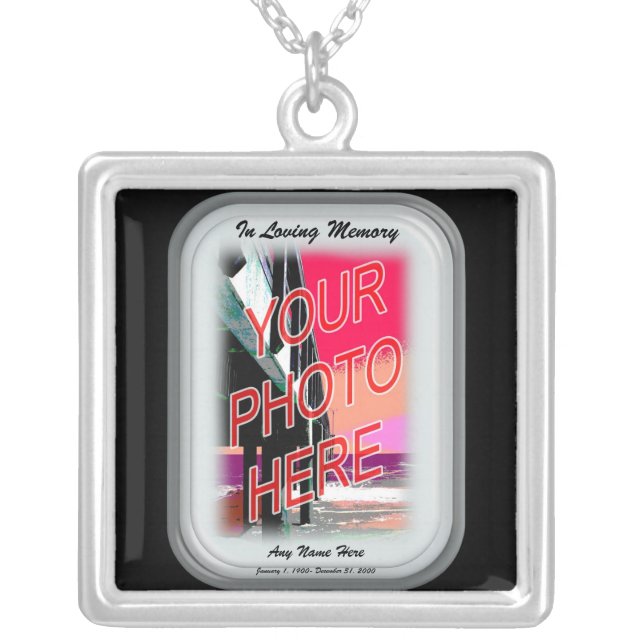 In Loving Memory Silver Plated Necklace (Front)