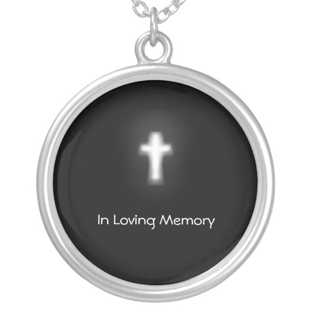 In Loving Memory Silver Plated Necklace (Front)