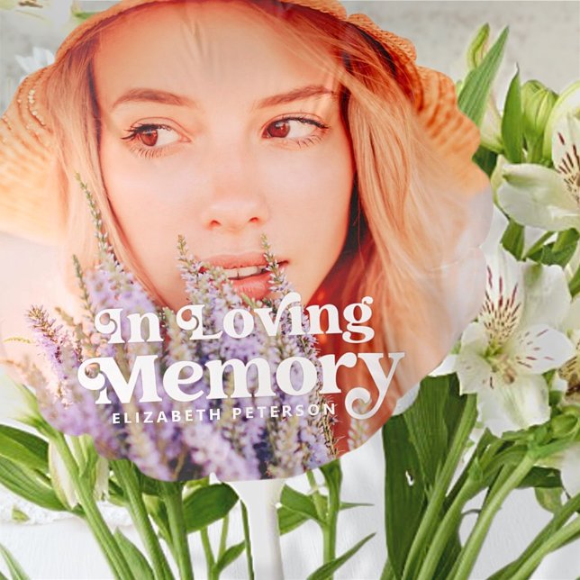 In Loving Memory Simple Custom Photo Memorial Balloon (Creator Uploaded)