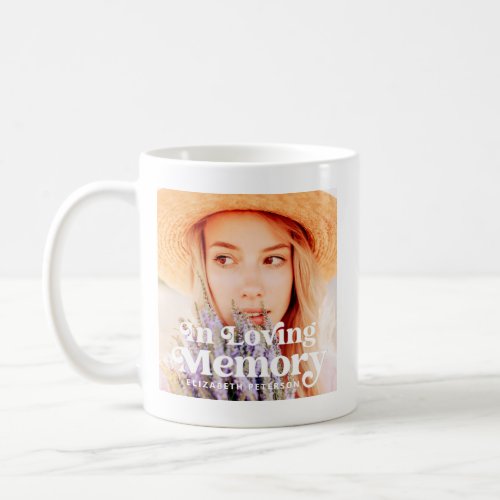 In Loving Memory Simple Custom Photo Memorial Coffee Mug