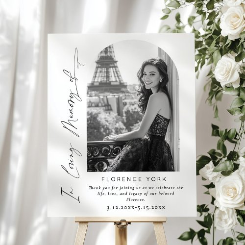 In Loving memory simple Memorial funeral Welcome