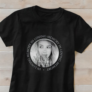 In Loving Memory Simple Modern Custom Photo T-Shirt