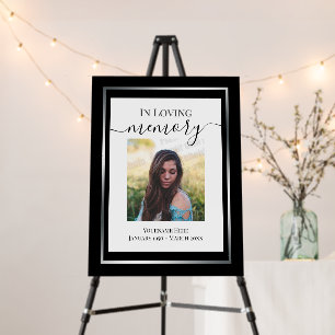 In Loving Memory Simple Photo Foam Board