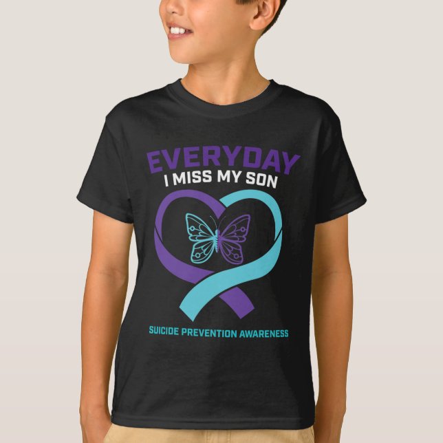 In Loving Memory Son Suicide Prevention Awareness  T-Shirt (Front)