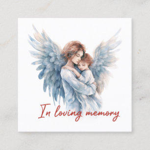 In loving memory square business card