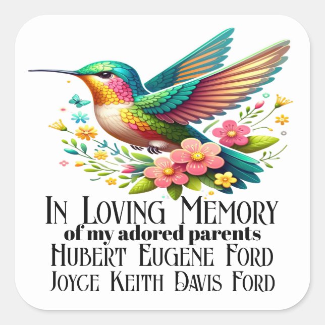 In Loving Memory Sticker (Front)