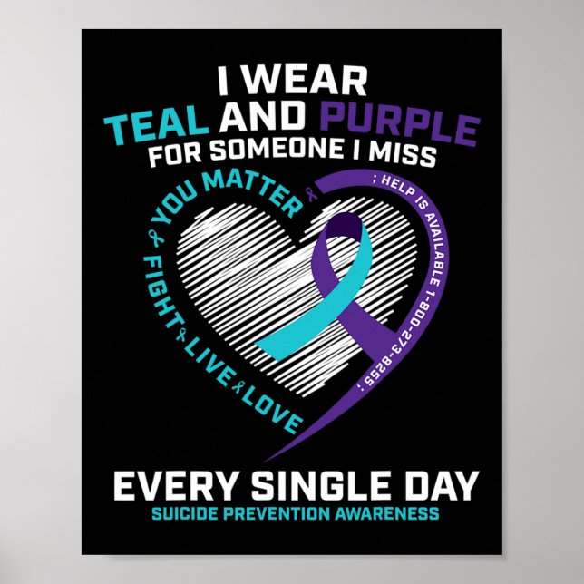 In Loving Memory   Suicide Prevention Awareness  Poster (Front)