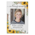 In Loving Memory Sunflower Funeral Welcome Sign
