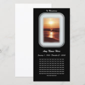 In Loving Memory= Sunset (Front/Back)