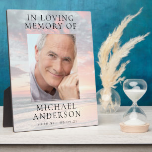 In Loving Memory Sunset Memorial Plaque