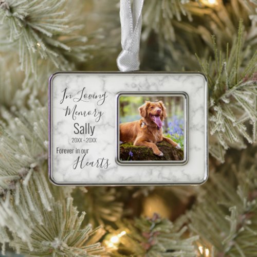 In Loving Memory _ Sympathy Pet Loss Dog Memorial Christmas Ornament