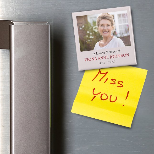 In Loving Memory Sympathy Photo Magnet (In Loving Memory Sympathy Photo Magnet)